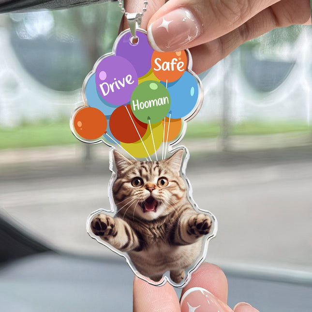 Drive Safe Hooman - Personalized Car Photo Ornament