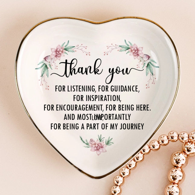 Thank You Christmas Gift - Personalized Ring Dish