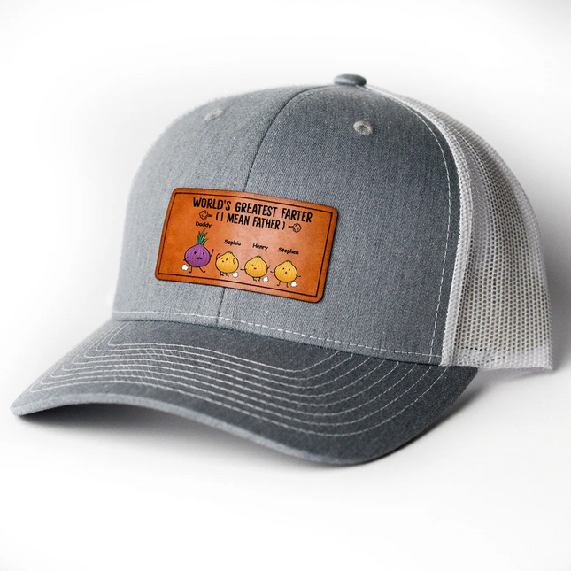 World's Greatest Farter - Personalized Leather Patch Hat