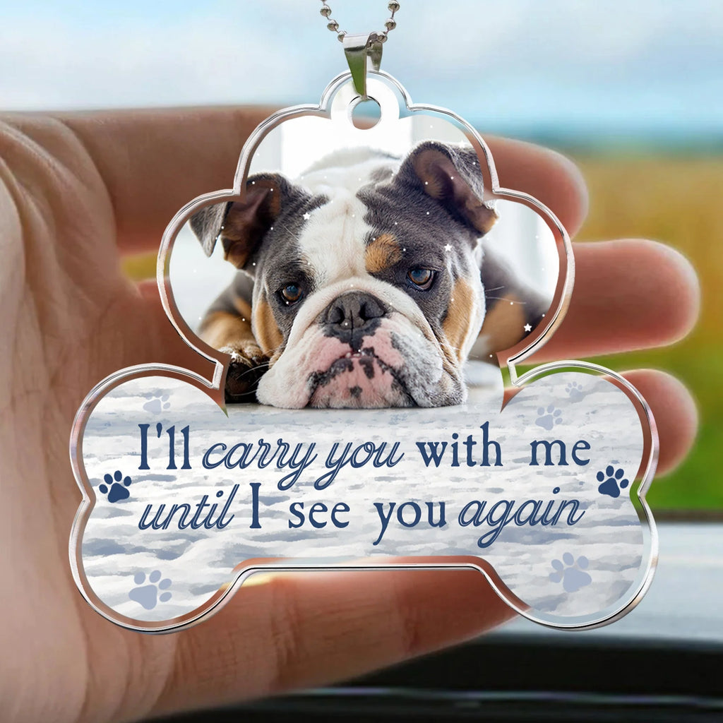 I'll Carry You With Me Forever - Personalized Photo Car Ornament-Levistina