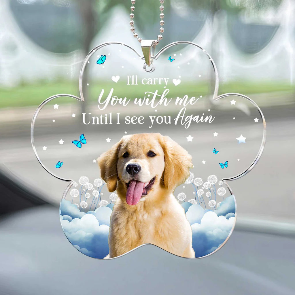 I'll Carry You With Me - Personalized Car Photo Ornament-Levistina