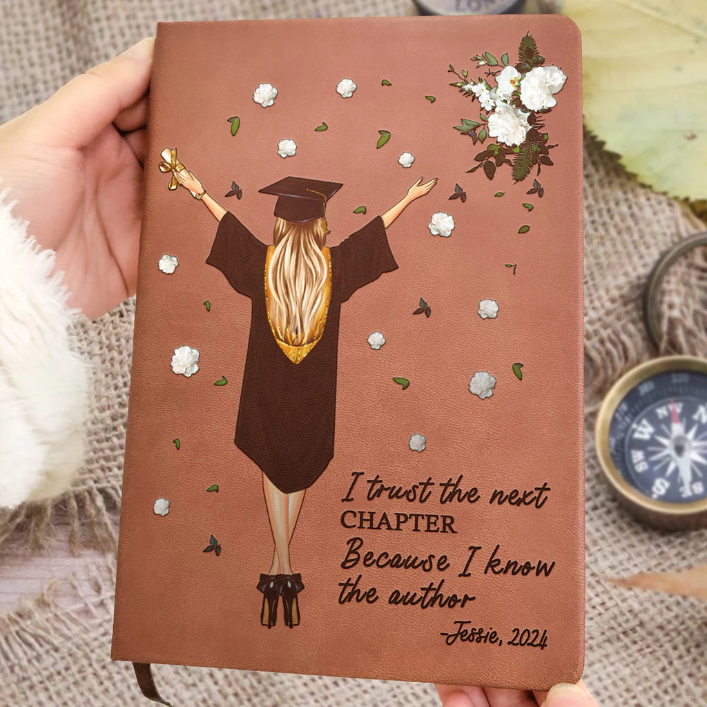 I Trust The Next Chapter - Personalized Leather Journal - Levistina