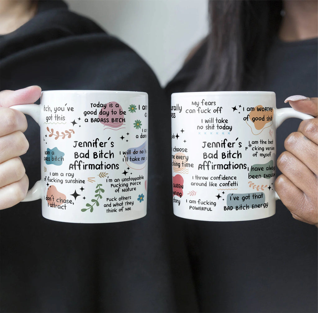 Funny Mug - Bad B*Tch Affirmations - For Coworkers, Friends, Self Gift - Personalized Mug - Levistina