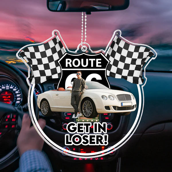 Get In Loser - Personalized Car Photo Ornament-Levistina