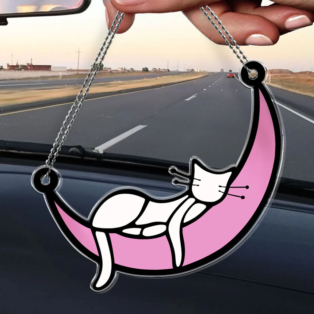 Sleeping Cat - Personalized Car Ornament-Levistina