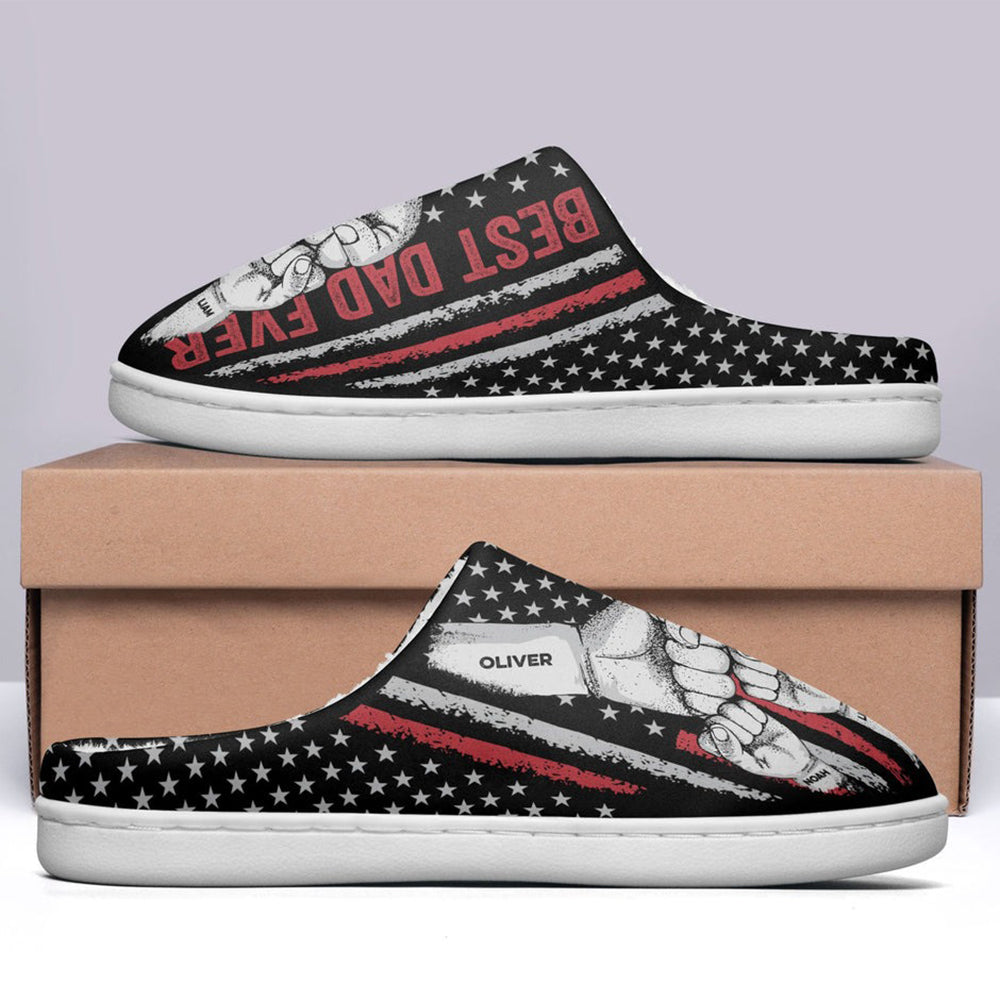 Best Dad Ever - Personalized Slippers - Levistina