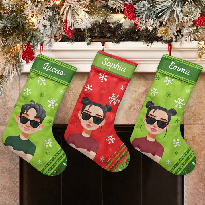 Christmas Kids - Personalized Stocking - Levistina