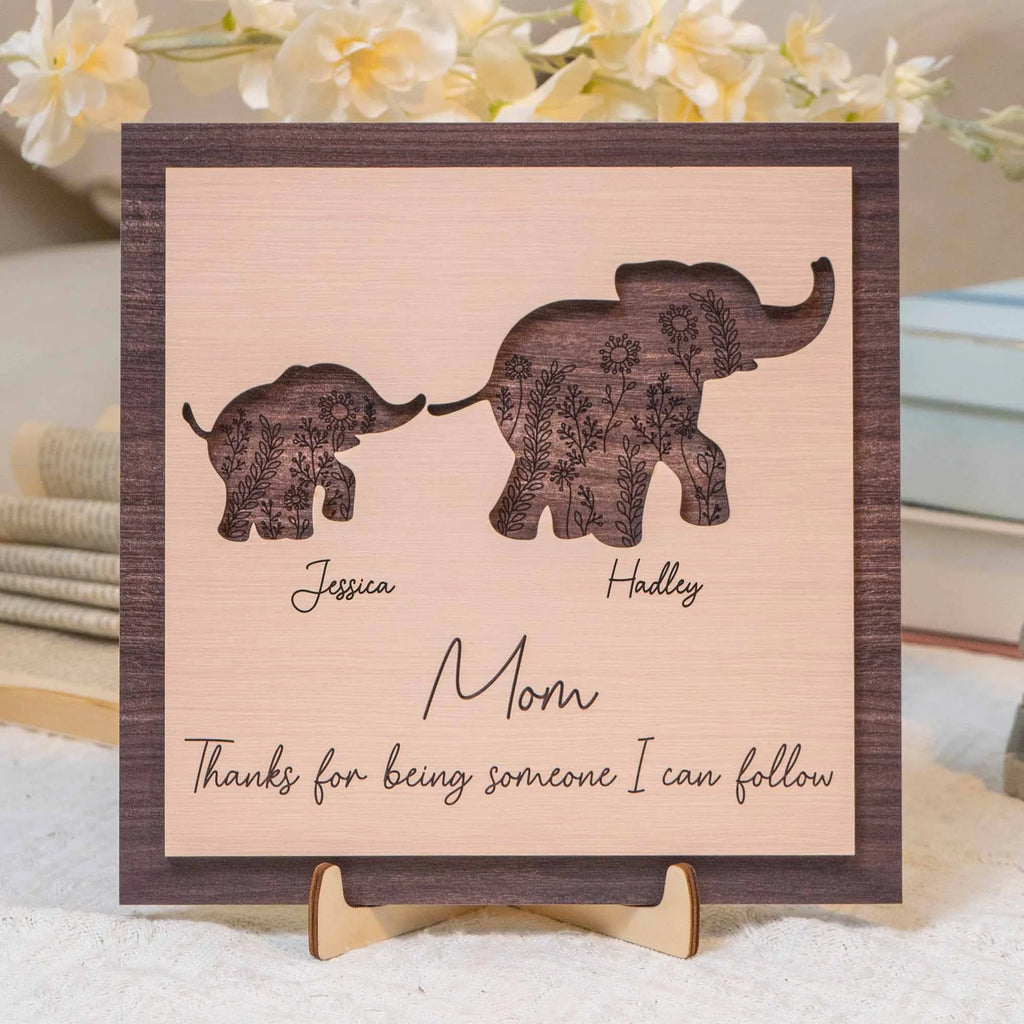 Thanks For Being Someone I Can Follow - Personalized Wooden Plaque - Levistina