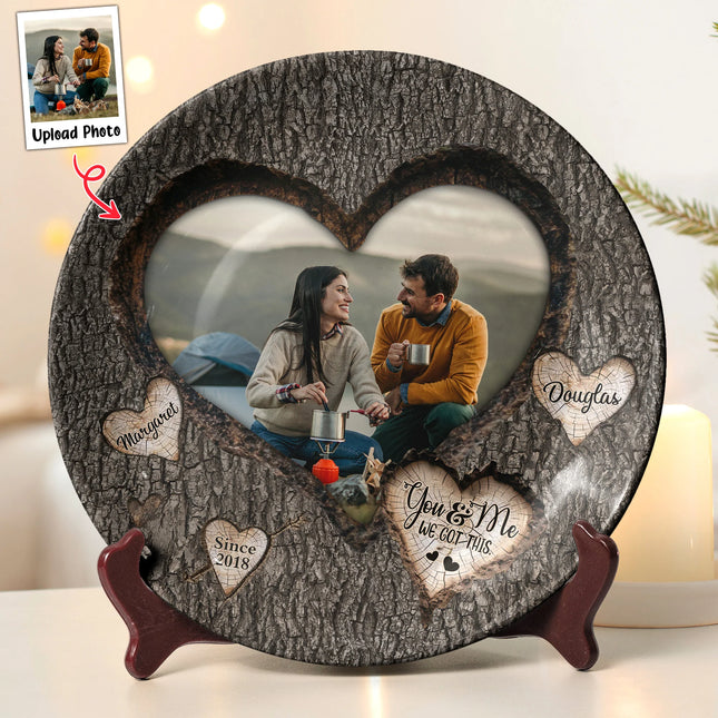 I'm Yours No Returns Or Refunds - Personalized Photo Ceramic Plate icon-photo