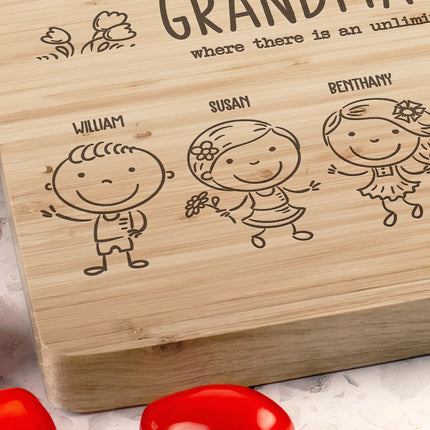 Grandma's Kitchen - Personalized Cutting Board