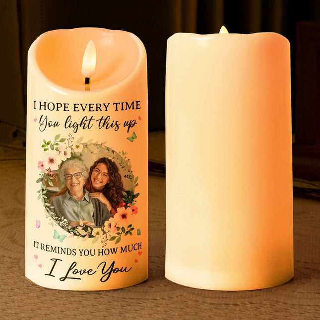 This Candles Reminds You How Much I Love You - Personalized Photo LED Candle