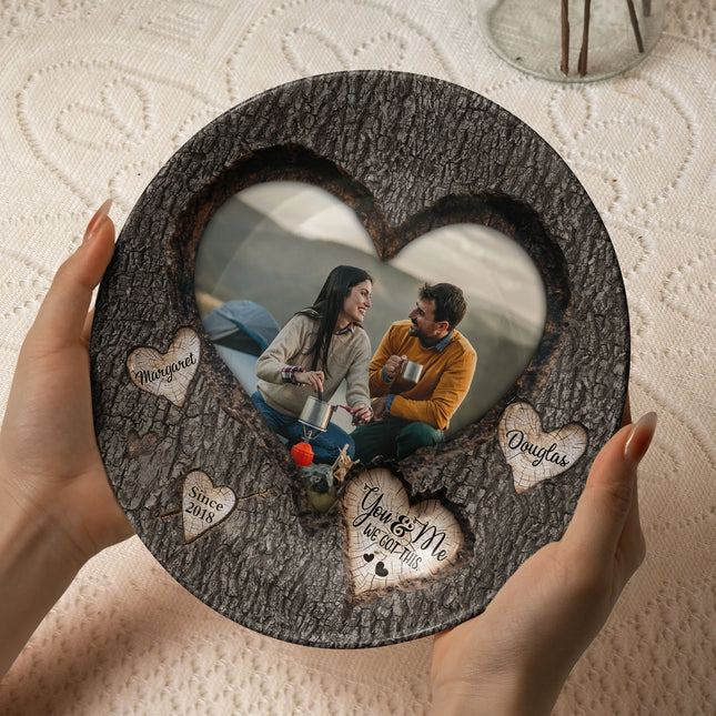 I'm Yours No Returns Or Refunds - Personalized Photo Ceramic Plate icon-photo