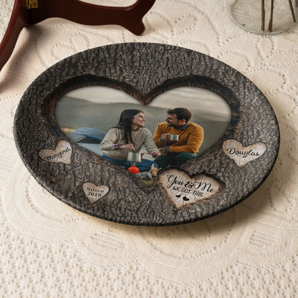 I'm Yours No Returns Or Refunds - Personalized Photo Ceramic Plate icon-photo