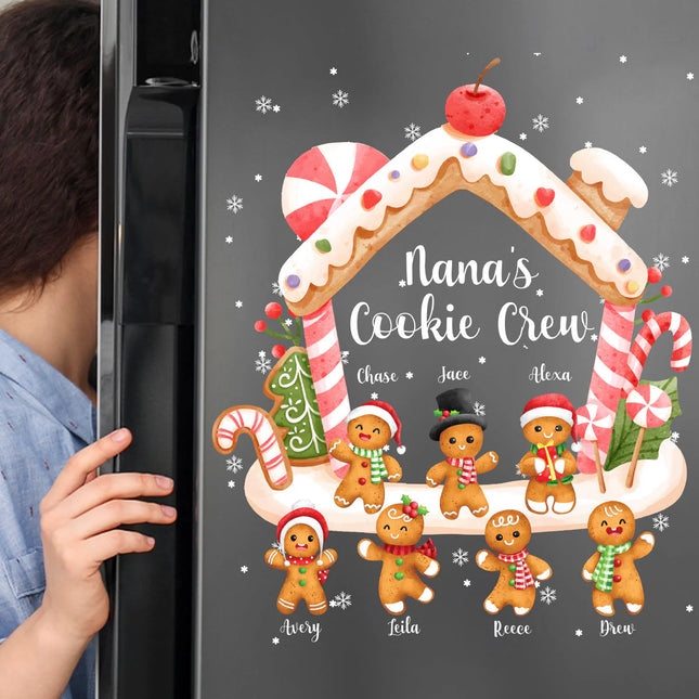 Nana's Cookie Crew With Grandkids' Names - Personalized Decal