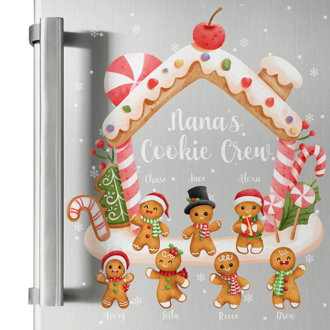 Nana's Cookie Crew With Grandkids' Names - Personalized Decal