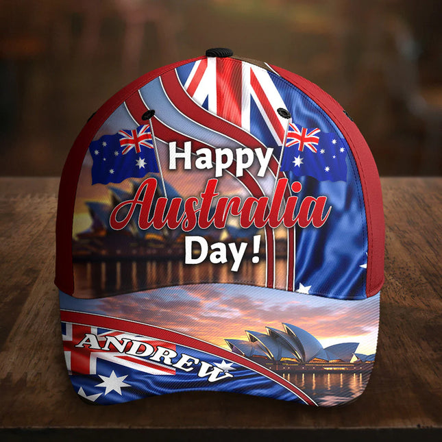 Happy Australia Day 26th January Custom Name - Personalized Classic Cap