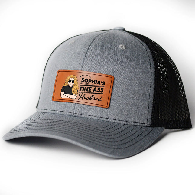 Fine @ss Husband - Personalized Leather Patch Hat